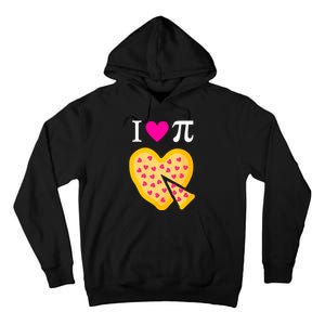 I Love Pi Valentine's Pizza Heart Math Teacher Tall Hoodie