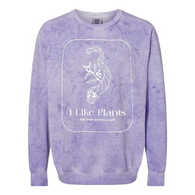 I Like Plants Colorblast Crewneck Sweatshirt