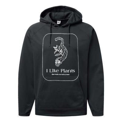 I Like Plants Performance Fleece Hoodie