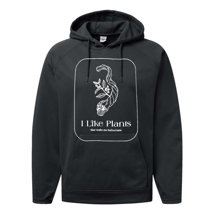 I Like Plants Performance Fleece Hoodie