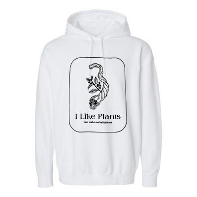 I Like Plants Garment-Dyed Fleece Hoodie