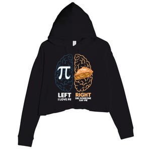 I Love Pie / Did Someone Say Pie / Apple Pie Funny Math Gift Crop Fleece Hoodie