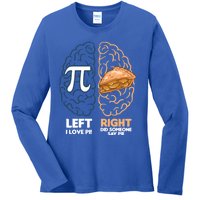 I Love Pie / Did Someone Say Pie / Apple Pie Funny Math Gift Ladies Long Sleeve Shirt