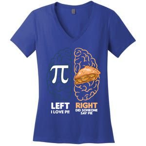 I Love Pie / Did Someone Say Pie / Apple Pie Funny Math Gift Women's V-Neck T-Shirt