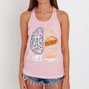 I Love Pie / Did Someone Say Pie / Apple Pie Funny Math Gift Women's Knotted Racerback Tank