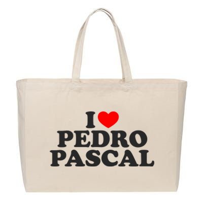 I Love Pedro Pascal Best Dad Ever Cotton Canvas Jumbo Tote