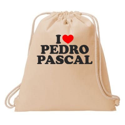 I Love Pedro Pascal Best Dad Ever Drawstring Bag