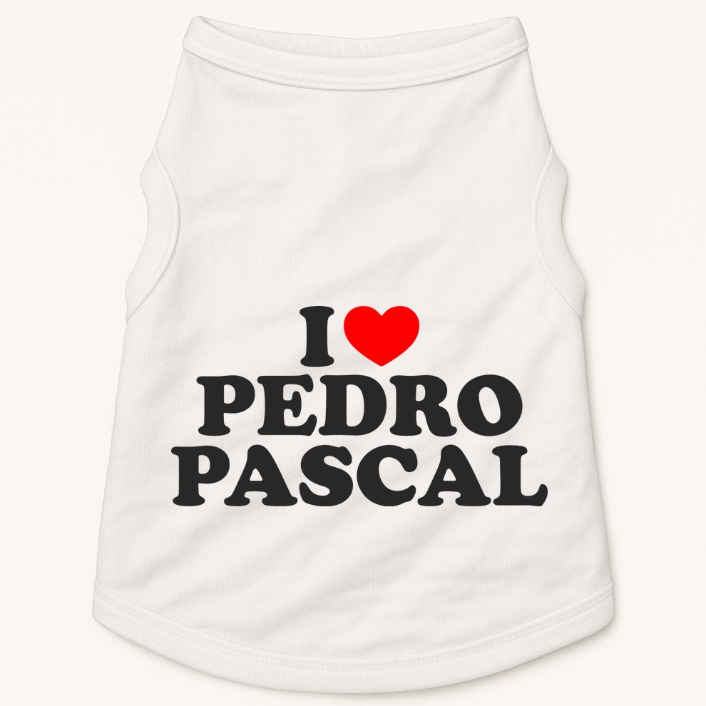 I Love Pedro Pascal Best Dad Ever Doggie Tank
