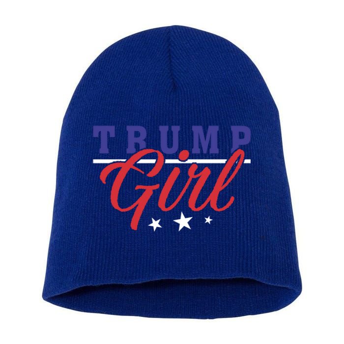 I Love President Donald Trump Support Campaign Election Gift Short Acrylic Beanie