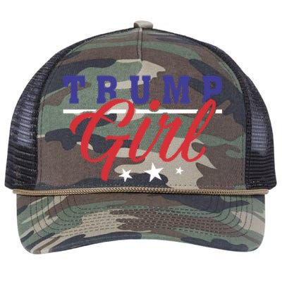 I Love President Donald Trump Support Campaign Election Gift Retro Rope Trucker Hat Cap