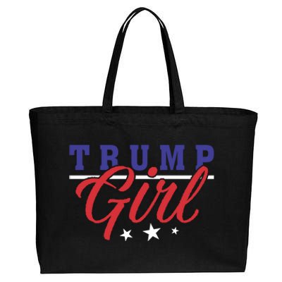 I Love President Donald Trump Support Campaign Election Gift Cotton Canvas Jumbo Tote