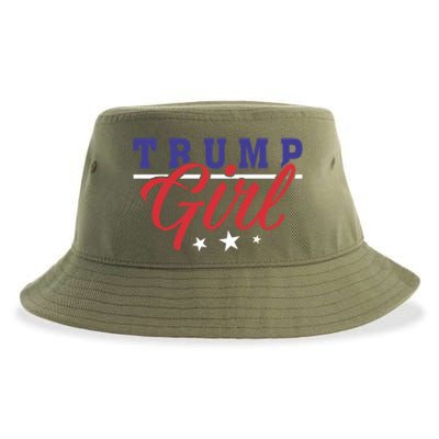 I Love President Donald Trump Support Campaign Election Gift Sustainable Bucket Hat