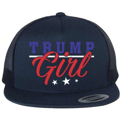 I Love President Donald Trump Support Campaign Election Gift Flat Bill Trucker Hat