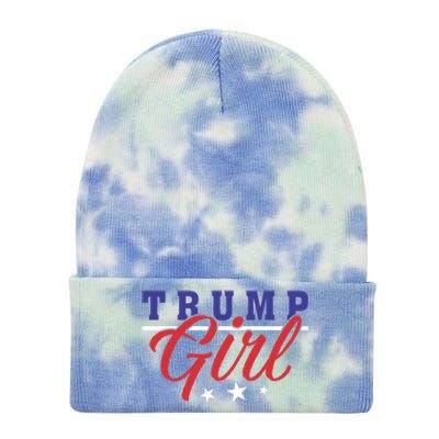 I Love President Donald Trump Support Campaign Election Gift Tie Dye 12in Knit Beanie