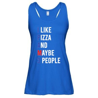 I Like Pizza And Maybe 3 People Pizza Lover Fun Pizza Cute Gift Ladies Essential Flowy Tank