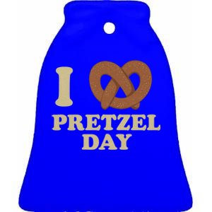 I Love Pretzel Daygift Funny Office Weargift Funny Funny Gift Meaningful Gift Ceramic Bell Ornament