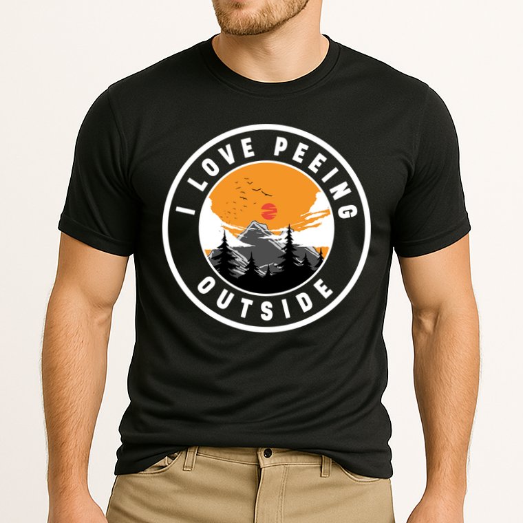 I Love Peeing Outside Cooling Performance Crew T-Shirt