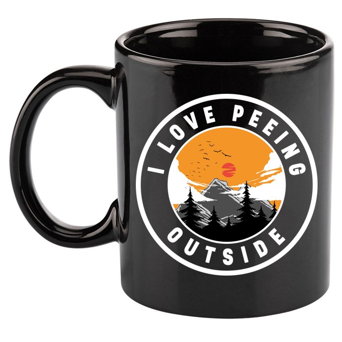 I Love Peeing Outside 11oz C Handle Ceramic Mug