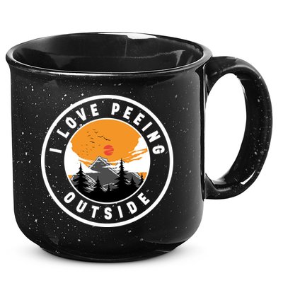 I Love Peeing Outside 15oz Campfire Ceramic Mug
