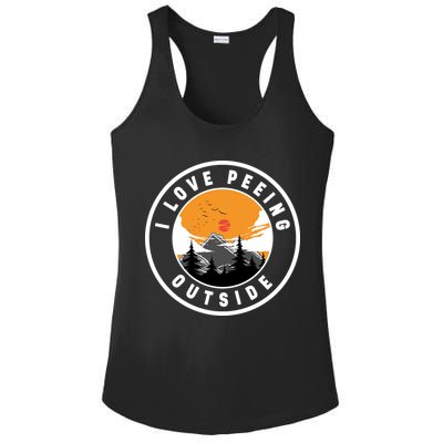 I Love Peeing Outside Ladies PosiCharge Competitor Racerback Tank