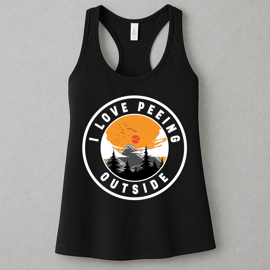 I Love Peeing Outside Womens Tank Top