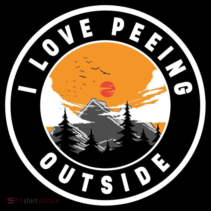 I Love Peeing Outside Women's V-Neck T-Shirt