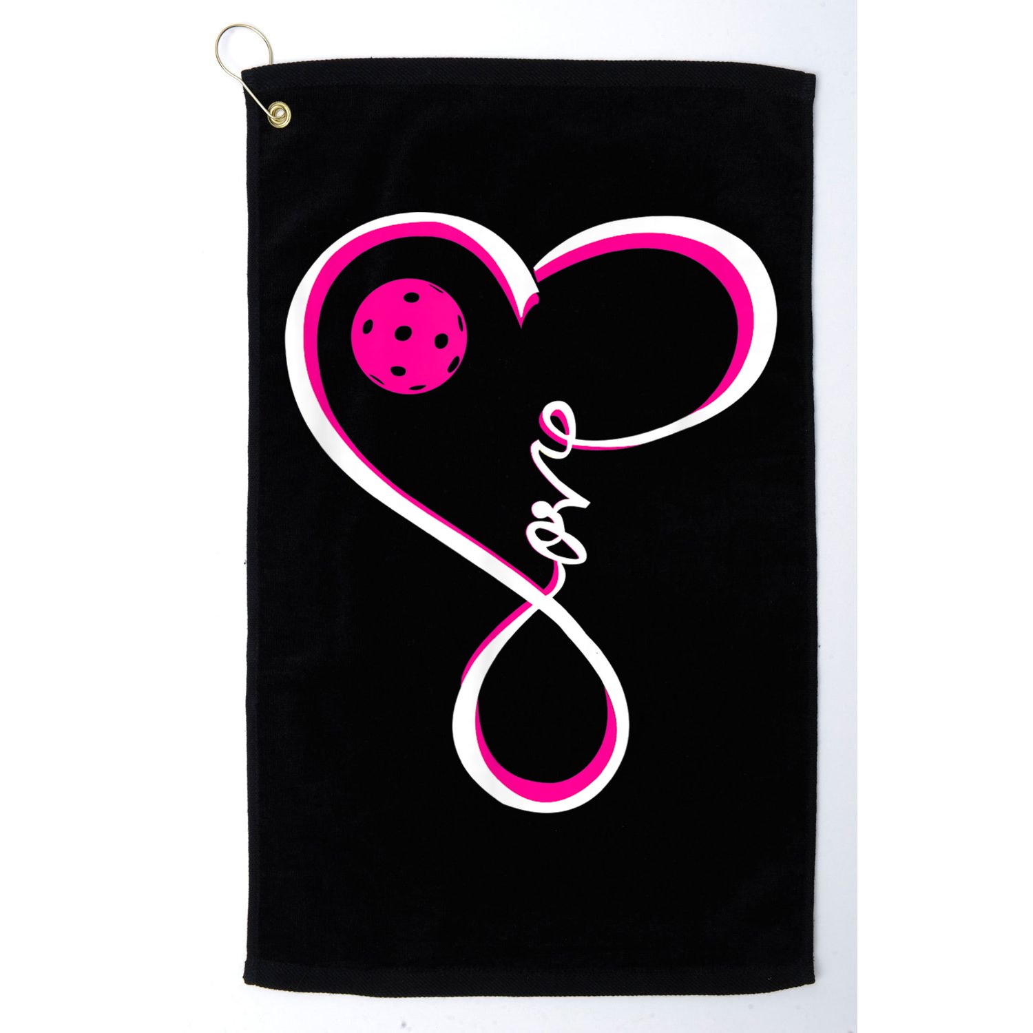 I Love Pickleball For Women TShirt Golf Towel