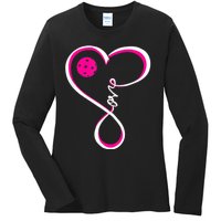 I Love Pickleball For Women TShirt Ladies Long Sleeve Shirt