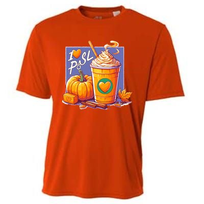 I Love Psl Passion For Pumpkin Spice Latte A Love Story In A Cup Cooling Performance Crew T-Shirt