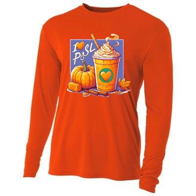 I Love Psl Passion For Pumpkin Spice Latte A Love Story In A Cup Cooling Performance Long Sleeve Crew