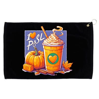 I Love Psl Passion For Pumpkin Spice Latte A Love Story In A Cup Grommeted Golf Towel