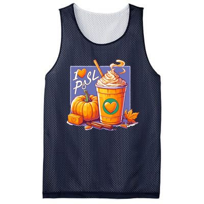 I Love Psl Passion For Pumpkin Spice Latte A Love Story In A Cup Mesh Reversible Basketball Jersey Tank