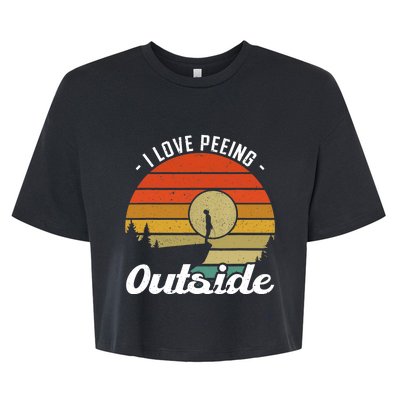 I Love Peeing Outside - Camper and Hiker Bella+Canvas Jersey Crop Tee