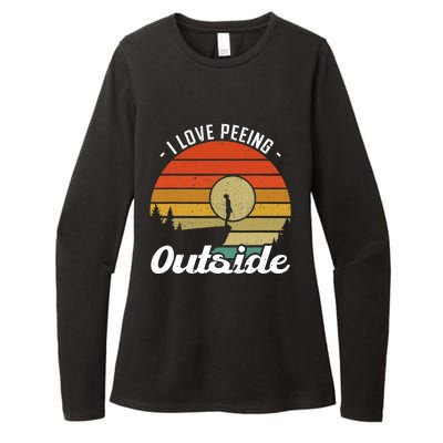 I Love Peeing Outside - Camper and Hiker Womens CVC Long Sleeve Shirt