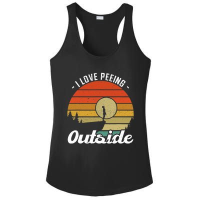 I Love Peeing Outside - Camper and Hiker Ladies PosiCharge Competitor Racerback Tank