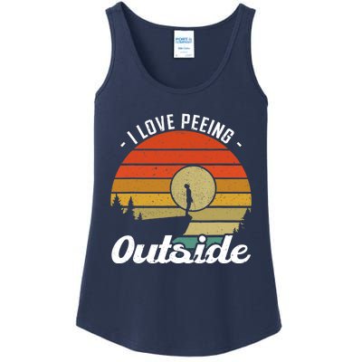 I Love Peeing Outside - Camper and Hiker Ladies Essential Tank