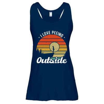 I Love Peeing Outside - Camper and Hiker Ladies Essential Flowy Tank