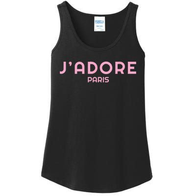 I Love Paris Frensh Saying Jadore Paris Ladies Essential Tank