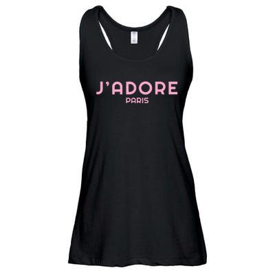 I Love Paris Frensh Saying Jadore Paris Ladies Essential Flowy Tank