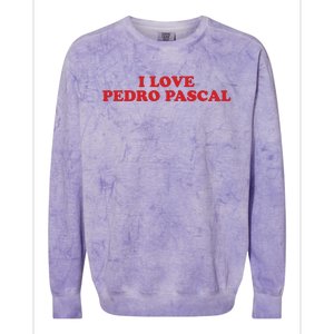 I Love Pedro Pascal Colorblast Crewneck Sweatshirt