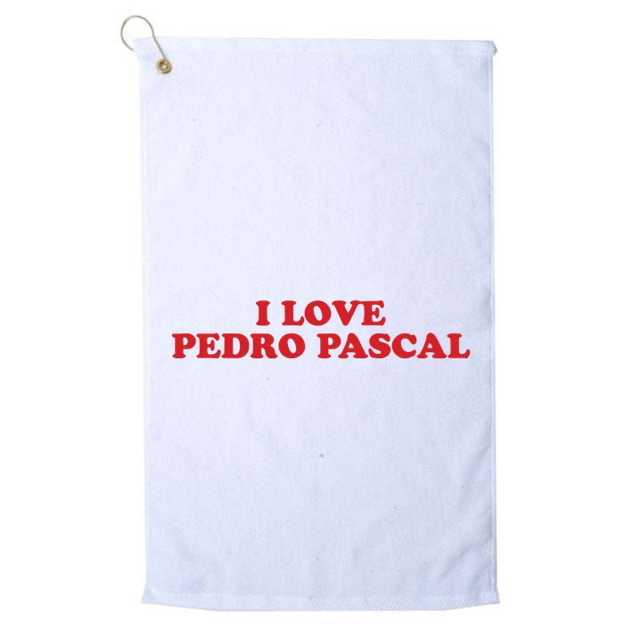I Love Pedro Pascal Golf Towel