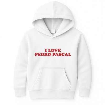 I Love Pedro Pascal Kids Hoodie