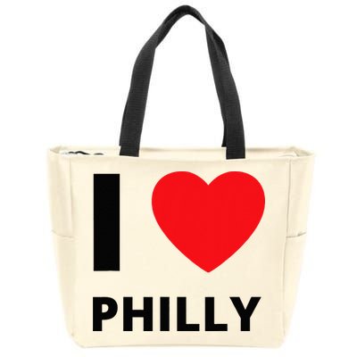 I Love Philly Heart Pennsylvania Love Fan Apparel Zip Tote Bag
