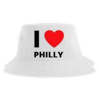 I Love Philly Heart Pennsylvania Love Fan Apparel Sustainable Bucket Hat