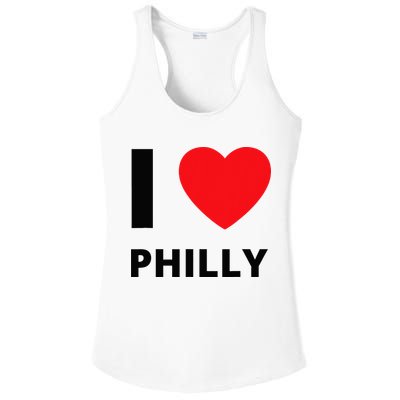 I Love Philly Heart Pennsylvania Love Fan Apparel Ladies PosiCharge Competitor Racerback Tank