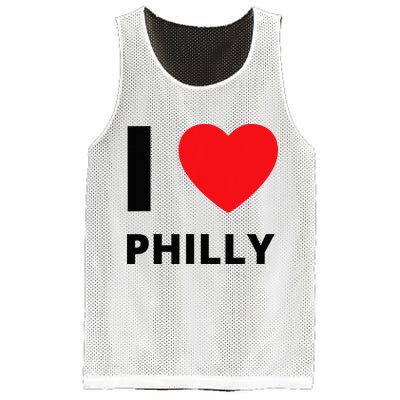 I Love Philly Heart Pennsylvania Love Fan Apparel Mesh Reversible Basketball Jersey Tank