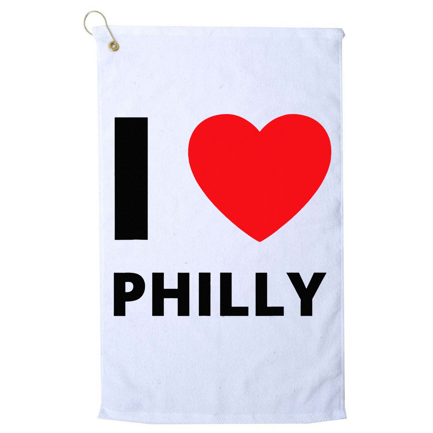 I Love Philly Heart Pennsylvania Love Fan Apparel Golf Towel