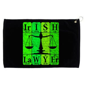 Irish Lawyer Periodic Table Elets Nerd Attorney Gift Grommeted Golf Towel