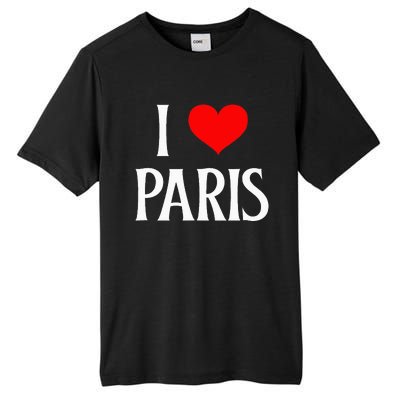 I Love Paris I Heart Paris France Family Travel Souvenir Tall Fusion ChromaSoft Performance T-Shirt