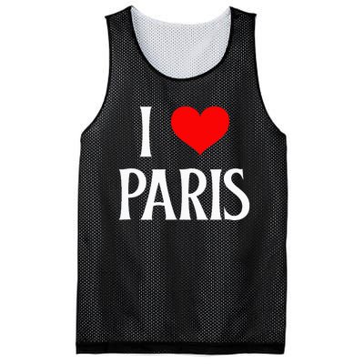 I Love Paris I Heart Paris France Family Travel Souvenir Mesh Reversible Basketball Jersey Tank